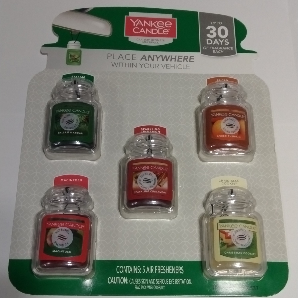 5 Pack Yankee Candle Car Air Freshener Set-NWT